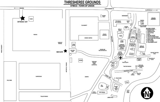 Map of the grounds