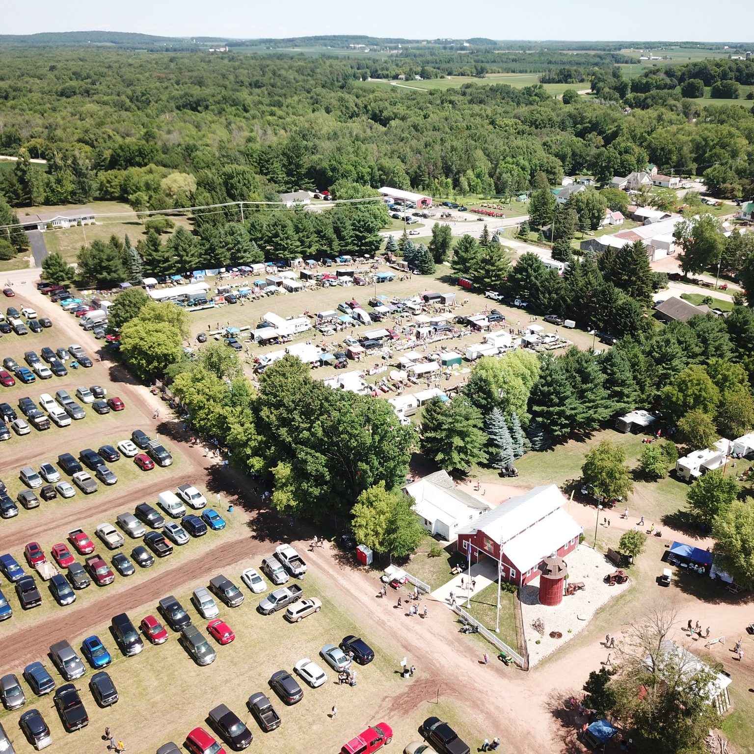 Aerial Look of Union Thresheree, Symco